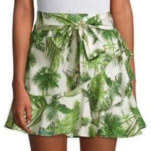 NWT Tropical Tie Waist Mini Skirt